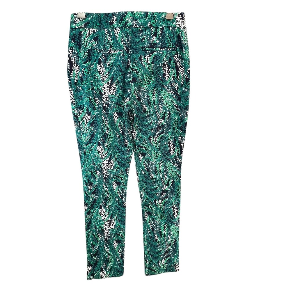 Boden Trouser Pants Womens 6 LONG Green Sea Grapes Taper‎ Stretch Modern Comfort - Picture 4 of 15